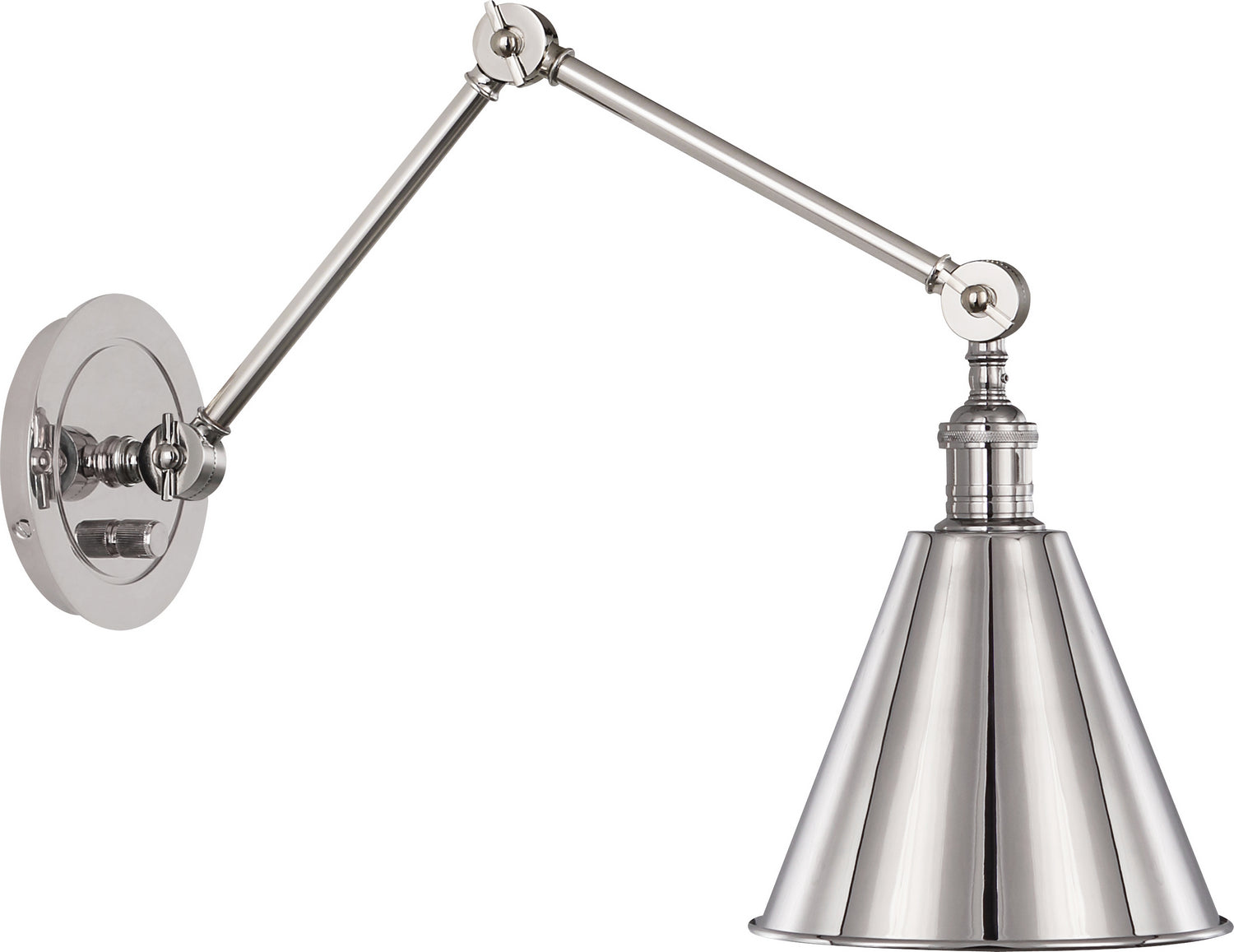 Robert Abbey - One Light Wall Sconce - Alloy - Polished Nickel- Union Lighting Luminaires Decor
