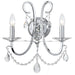 Crystorama - Two Light Wall Sconce - Othello - Polished Chrome- Union Lighting Luminaires Decor