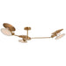 Visual Comfort Signature Canada - Three Light Semi-Flush Mount - Osiris - Hand-Rubbed Antique Brass- Union Lighting Luminaires Decor