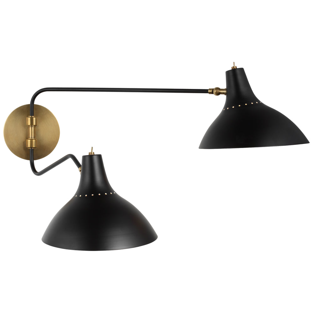 Visual Comfort Signature Canada - Two Light Wall Sconce - Charlton - Black- Union Lighting Luminaires Decor