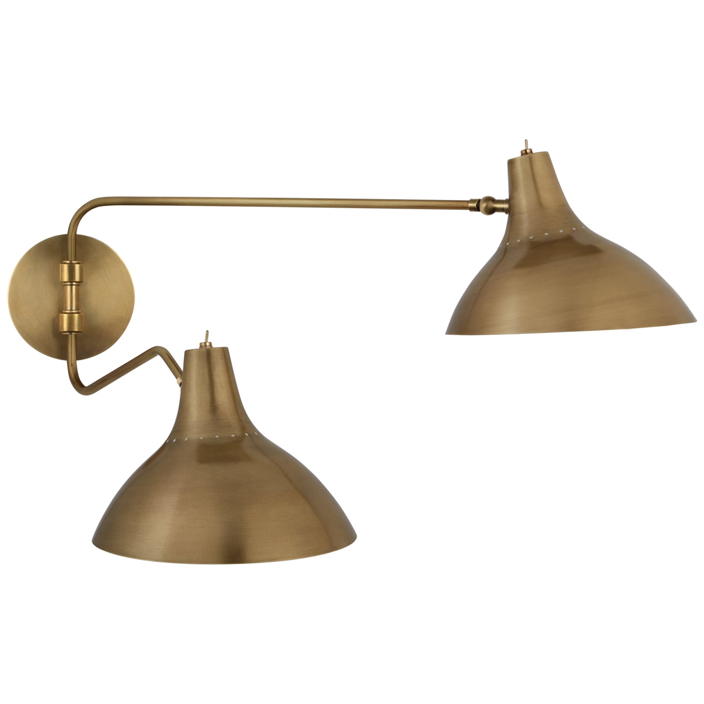 Visual Comfort Signature Canada - Two Light Wall Sconce - Charlton - Hand-Rubbed Antique Brass- Union Lighting Luminaires Decor