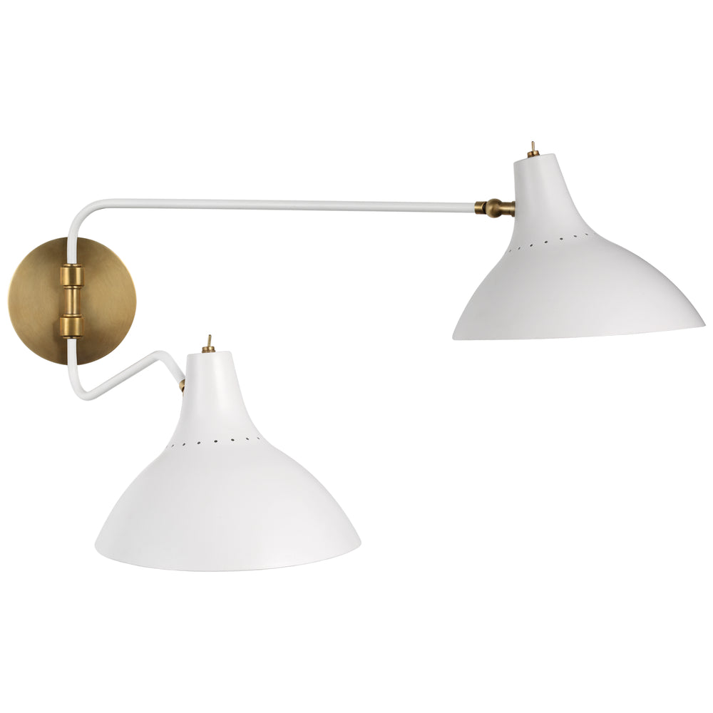 Visual Comfort Signature Canada - Two Light Wall Sconce - Charlton - White- Union Lighting Luminaires Decor