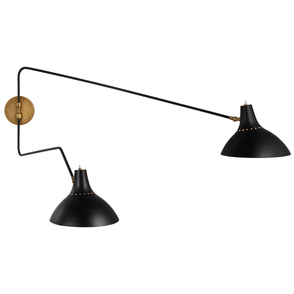 Visual Comfort Signature Canada - Two Light Wall Sconce - Charlton - Black- Union Lighting Luminaires Decor