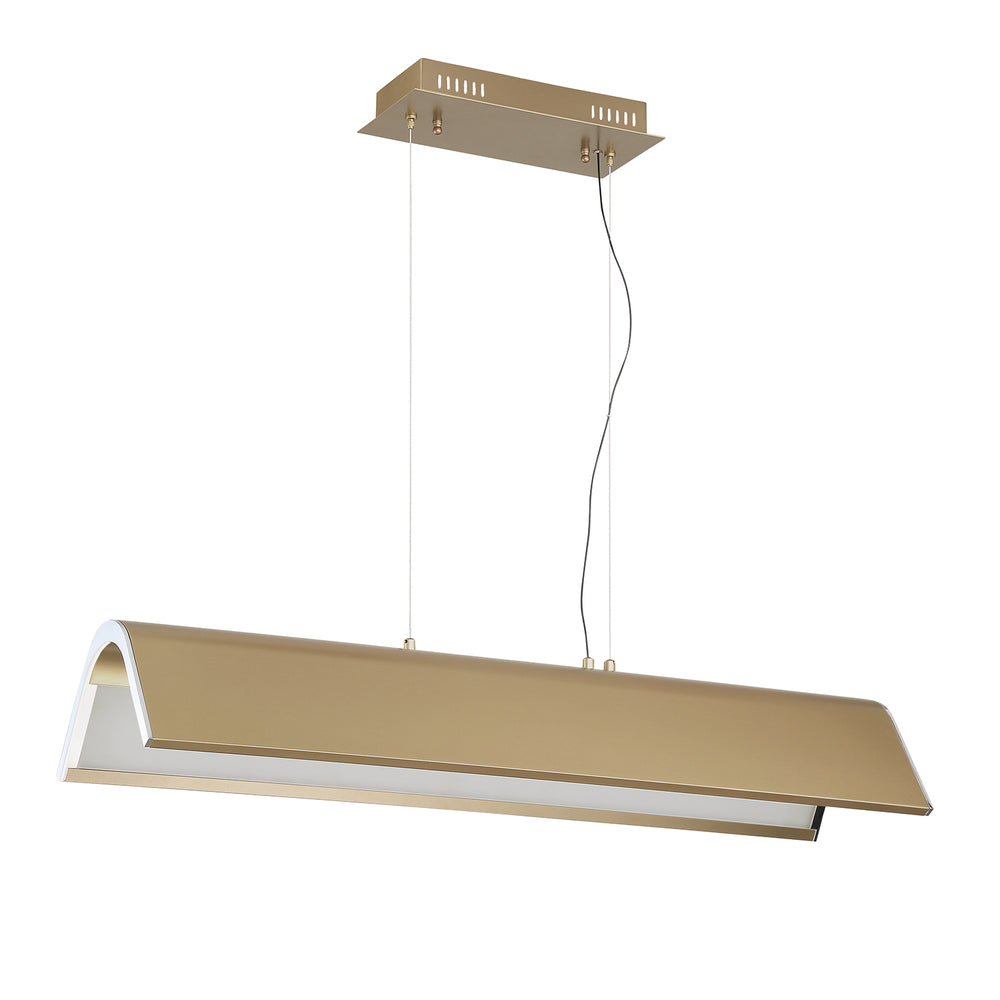 Kendal Canada - LED Pendant Bar - Ultimor - Oilcan Brass & Chrome- Union Lighting Luminaires Decor