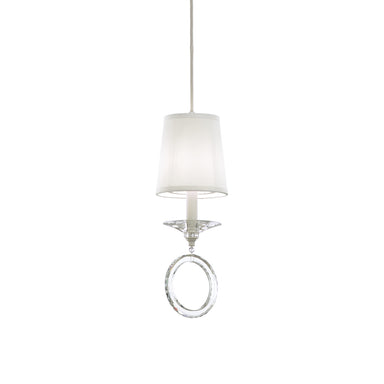 Schonbek - One Light Mini Pendant - Emilea - White- Union Lighting Luminaires Decor