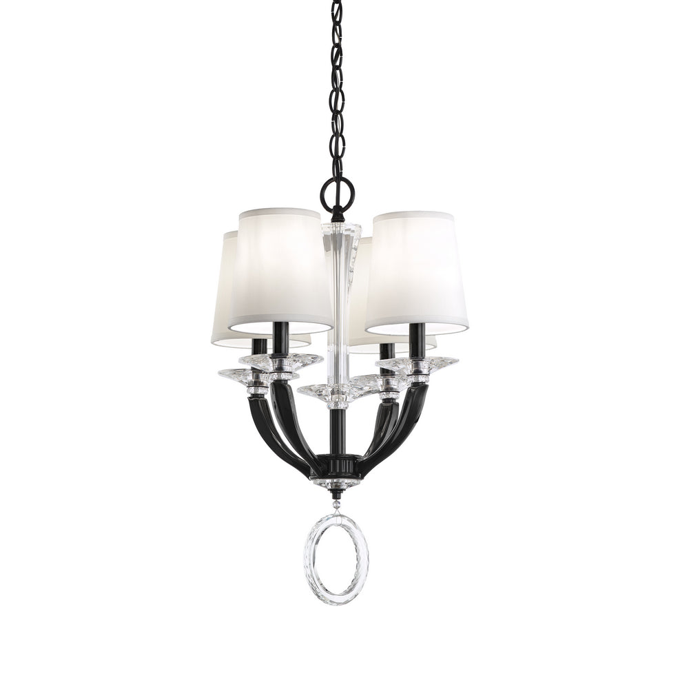 Schonbek - Four Light Chandelier - Emilea - Jet Black- Union Lighting Luminaires Decor