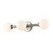 DVI Canada - Three Light Vanity - Alouette - Chrome And Buffed Nickel w/Half Opal Glass- Union Lighting Luminaires Decor