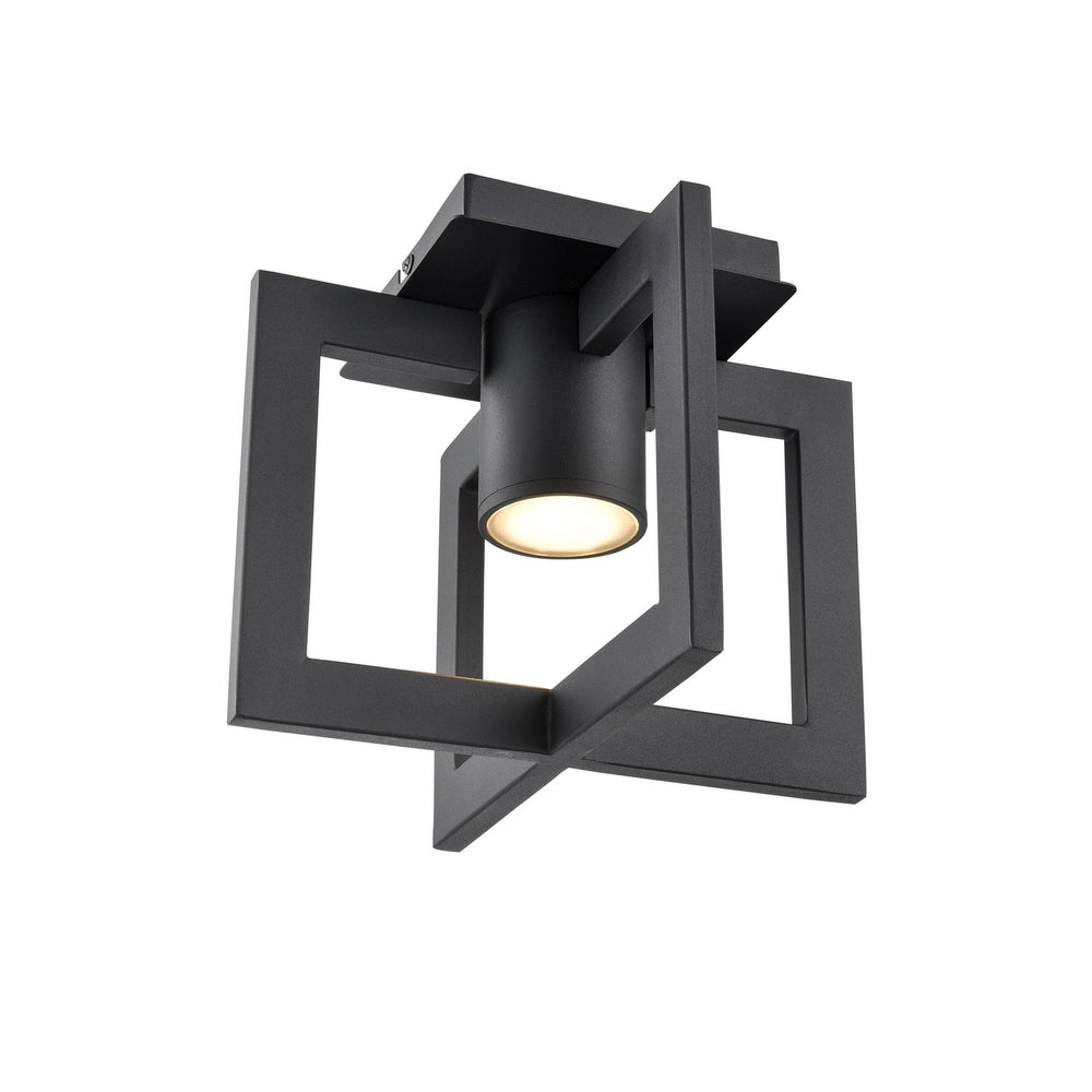 DVI Canada - One Light Outdoor Flush Mount - Astrid Outdoor - Black- Union Lighting Luminaires Decor