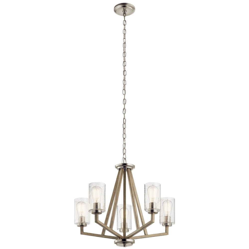 Kichler Canada - Five Light Chandelier - Deryn - Distressed Antique Gray- Union Lighting Luminaires Decor