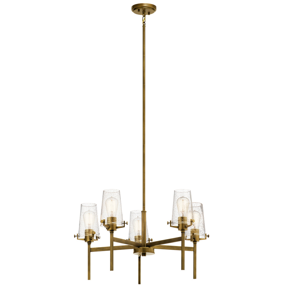 Kichler Canada - Five Light Chandelier - Alton - Natural Brass- Union Lighting Luminaires Decor