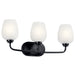 Kichler Canada - Three Light Bath - Valserrano - Black- Union Lighting Luminaires Decor