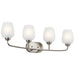 Kichler Canada - Four Light Bath - Valserrano - Brushed Nickel- Union Lighting Luminaires Decor