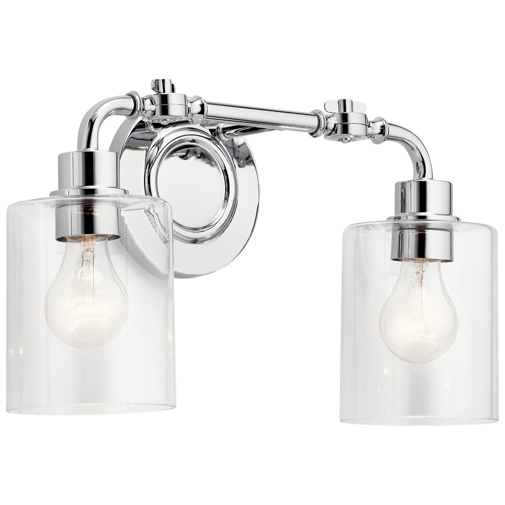 Kichler Canada - Two Light Bath - Gunnison - Chrome- Union Lighting Luminaires Decor