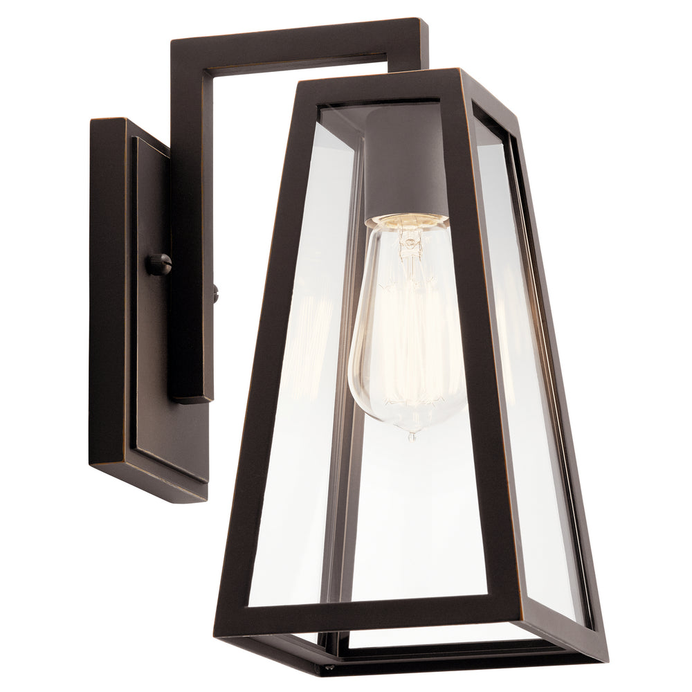 Kichler Canada - One Light Outdoor Wall Mount - Delison - Rubbed Bronze- Union Lighting Luminaires Decor