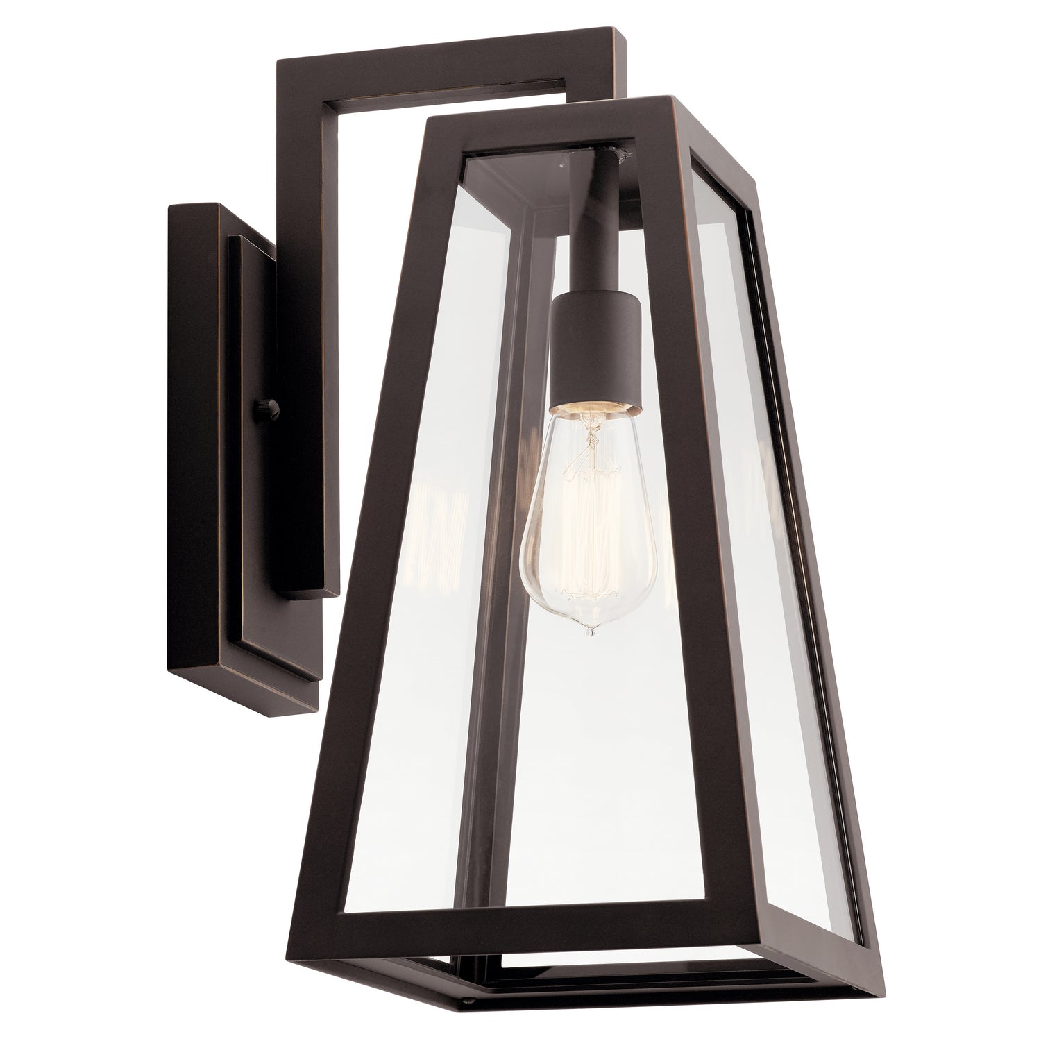 Kichler Canada - One Light Outdoor Wall Mount - Delison - Rubbed Bronze- Union Lighting Luminaires Decor
