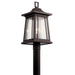 Kichler Canada - One Light Outdoor Post Mount - Taden - Rubbed Bronze- Union Lighting Luminaires Decor