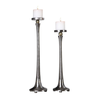 Uttermost - Candleholders, Set/2 - Aliso - Natural- Union Lighting Luminaires Decor