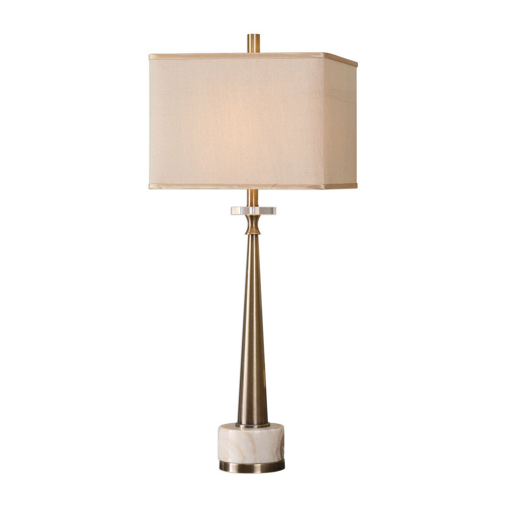 Uttermost - One Light Table Lamp - Verner - Antique Brass- Union Lighting Luminaires Decor