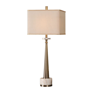 Uttermost - One Light Table Lamp - Verner - Antique Brass- Union Lighting Luminaires Decor