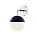 Mitzi - One Light Wall Sconce - Renee - Polished Nickel/Black- Union Lighting Luminaires Decor