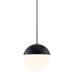 Mitzi - One Light Pendant - Renee - Polished Nickel/Black- Union Lighting Luminaires Decor