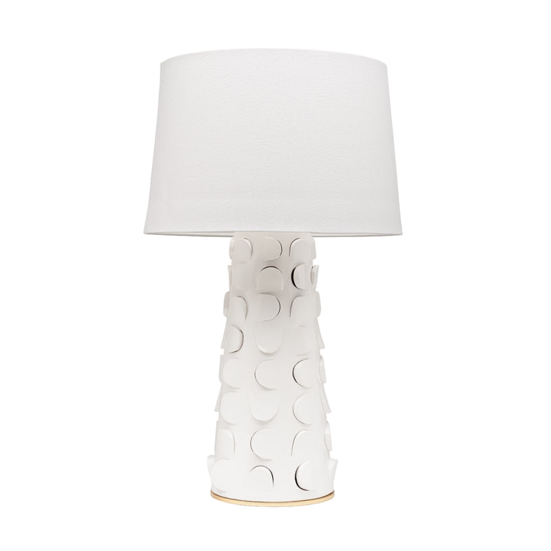 Mitzi - One Light Table Lamp - Naomi - White Lustro/Gold Leaf Combo- Union Lighting Luminaires Decor