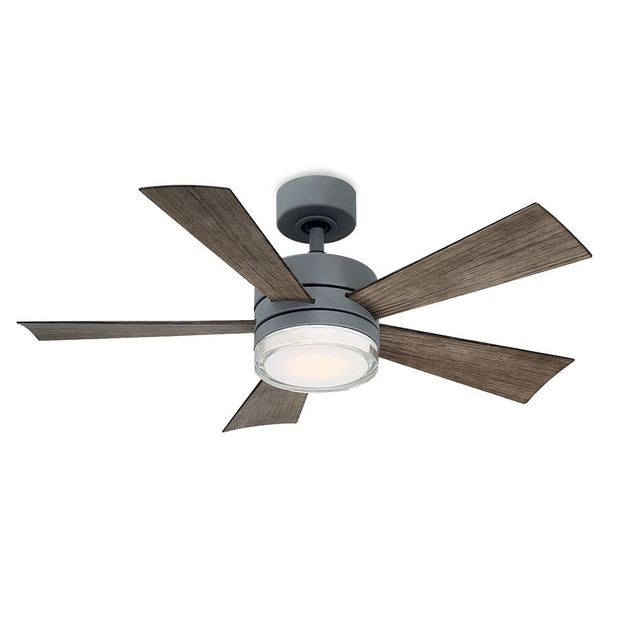 "Modern Forms Fans Canada - 42"Ceiling Fan - Wynd - Graphite/Weathered Gray- Union Lighting Luminaires Decor"
