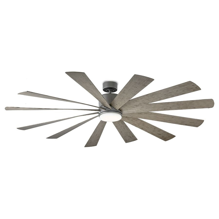 "Modern Forms Fans Canada - 80"Ceiling Fan - Windflower - Graphite/Weathered Gray- Union Lighting Luminaires Decor"