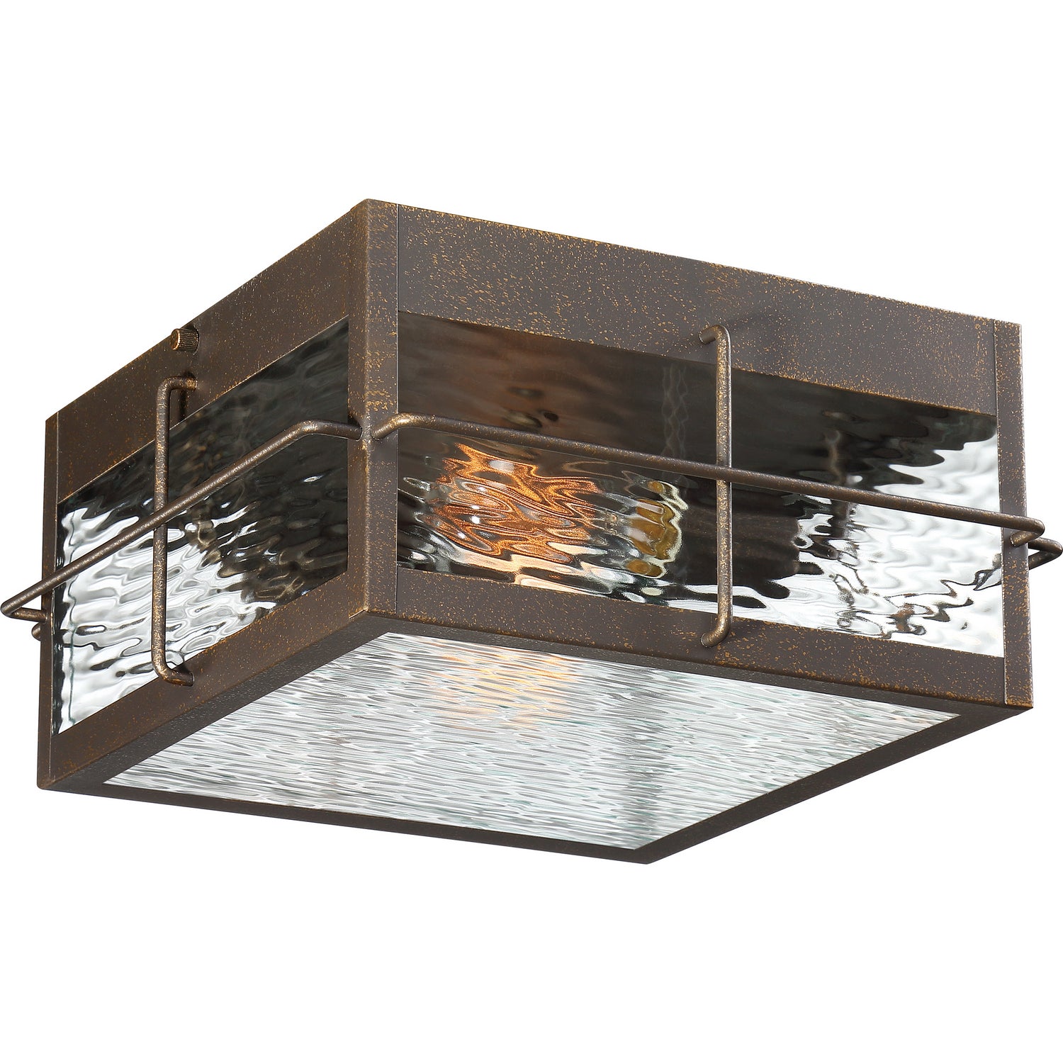 Quoizel - Two Light Outdoor Flushmount - Ward - Gilded Bronze- Union Lighting Luminaires Decor
