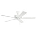 "Kichler Canada - 52"Ceiling Fan - Basics Pro Patio - Matte White- Union Lighting Luminaires Decor"