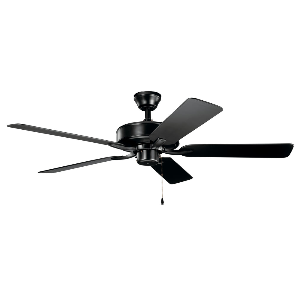 "Kichler Canada - 52"Ceiling Fan - Basics Pro Patio - Satin Black- Union Lighting Luminaires Decor"