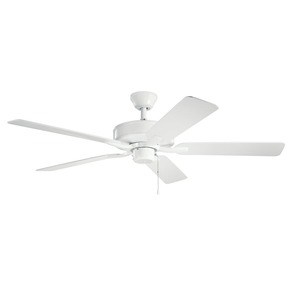 "Kichler Canada - 52"Ceiling Fan - Basics Pro Patio - White- Union Lighting Luminaires Decor"