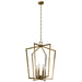 Kichler Canada - Six Light Foyer Pendant - Abbotswell - Natural Brass- Union Lighting Luminaires Decor