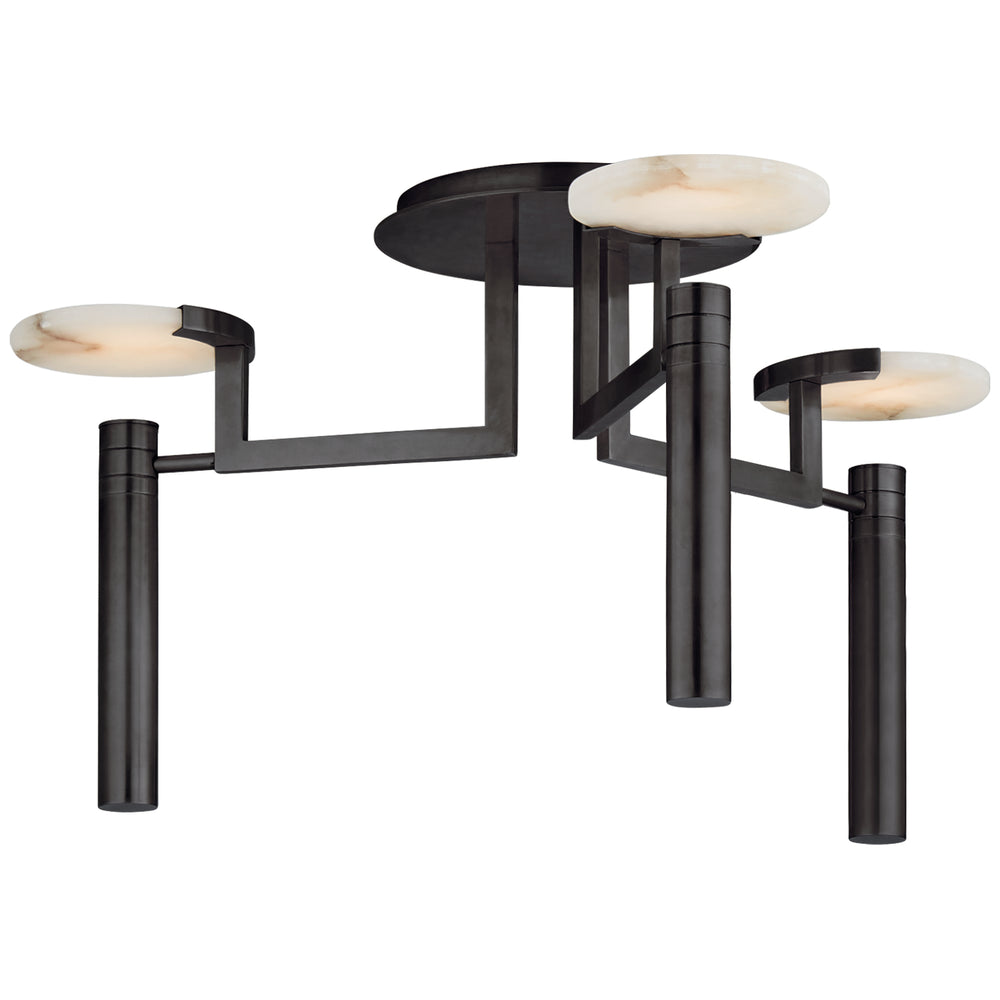 Visual Comfort Signature Canada - LED Semi-Flush Mount - Melange - Bronze- Union Lighting Luminaires Decor