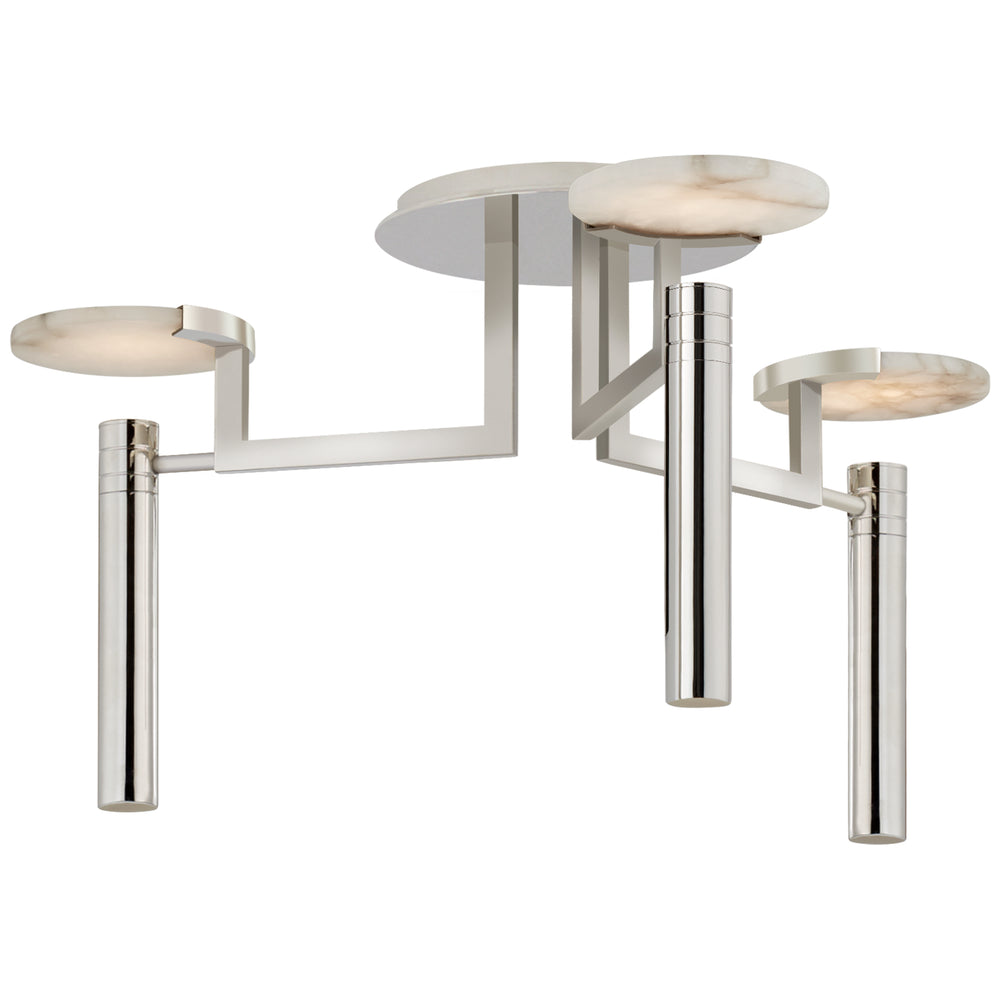 Visual Comfort Signature Canada - LED Semi-Flush Mount - Melange - Polished Nickel- Union Lighting Luminaires Decor