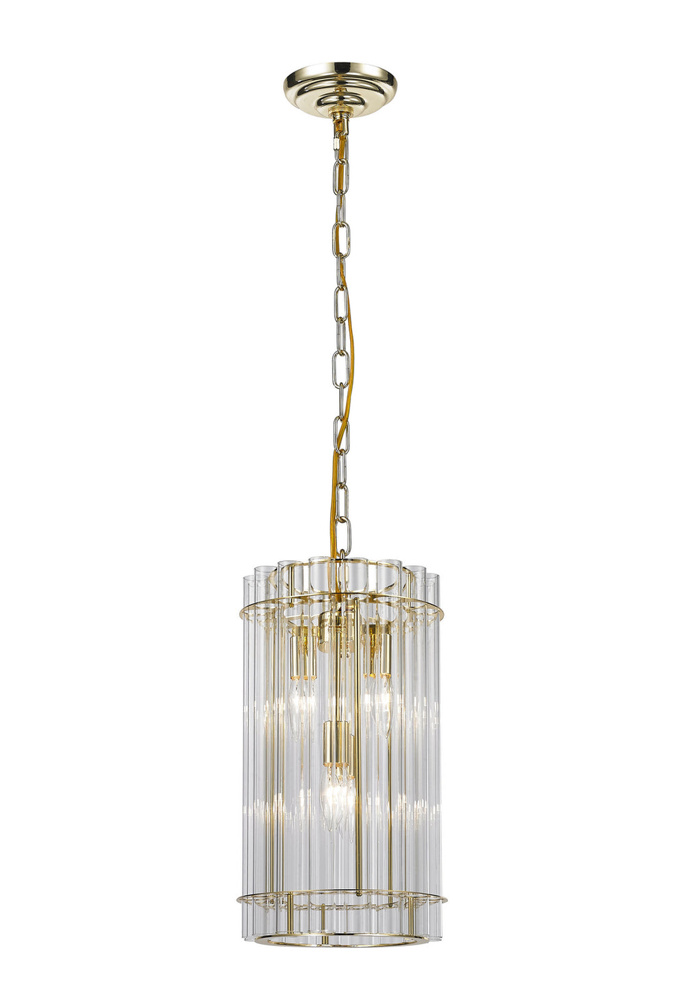 Bethel International Canada - Four Light Pendant - Gold- Union Lighting Luminaires Decor