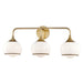 Mitzi - Three Light Bath and Vanity - Reese - Aged Brass- Union Lighting Luminaires Decor