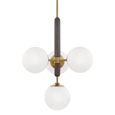 Mitzi Canada - Four Light Chandelier - Brielle - Aged Brass- Union Lighting Luminaires Decor