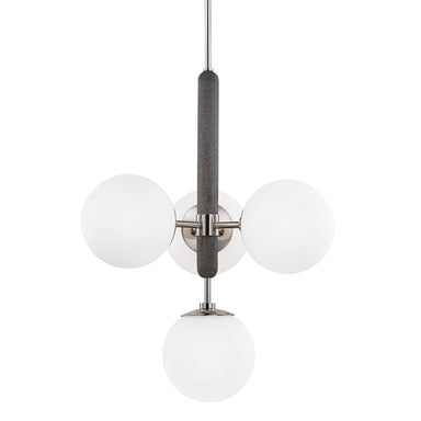 Mitzi Canada - Four Light Chandelier - Brielle - Polished Nickel- Union Lighting Luminaires Decor