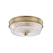 Mitzi - Two Light Flush Mount - Lacey - Aged Brass- Union Lighting Luminaires Decor