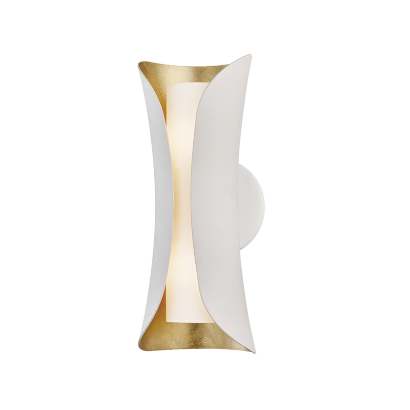 Mitzi - Two Light Wall Sconce - Josie - Gold Leaf/White- Union Lighting Luminaires Decor