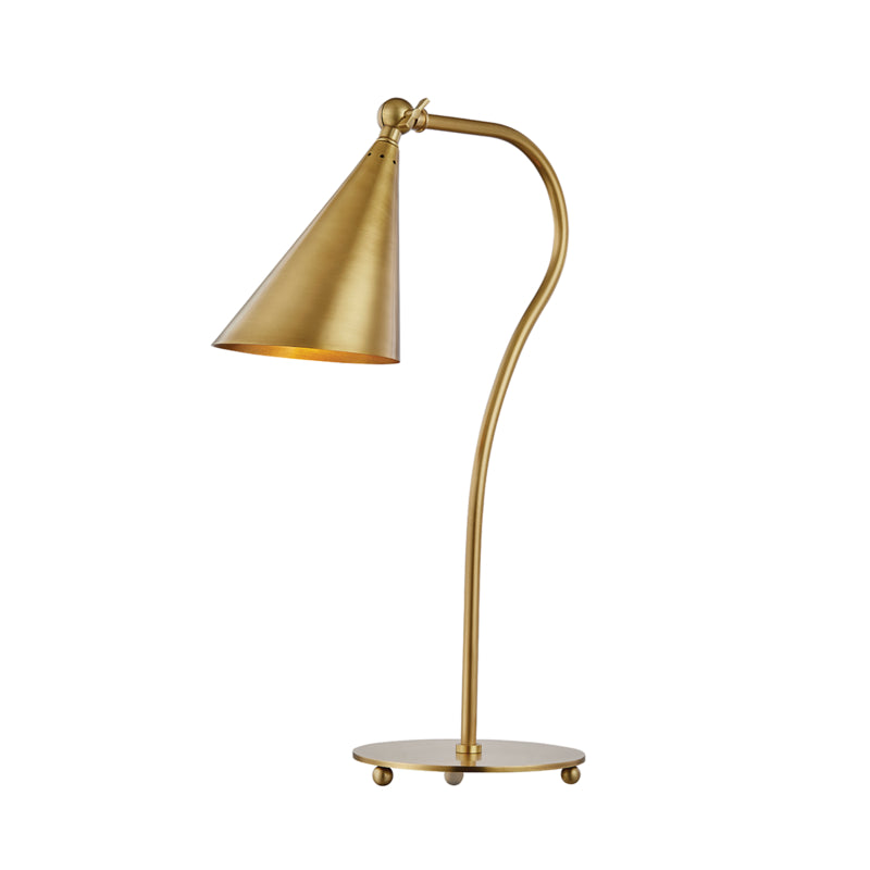 Mitzi - One Light Table Lamp - Lupe - Aged Brass- Union Lighting Luminaires Decor