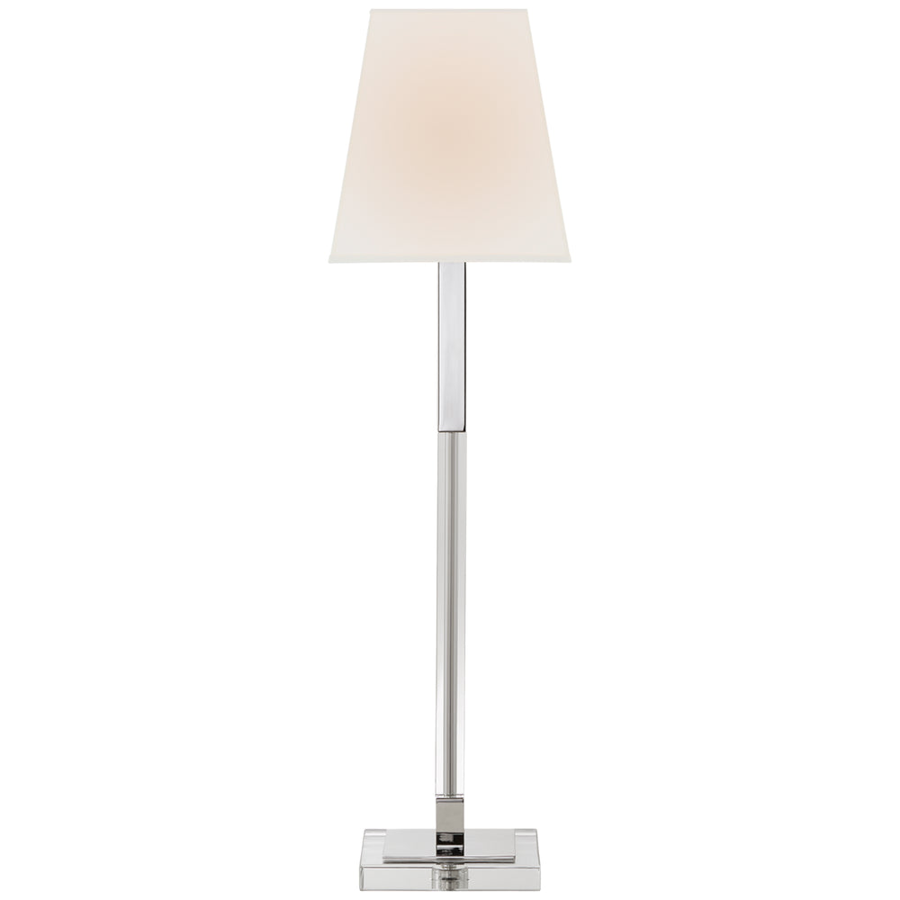 Visual Comfort Signature Canada - One Light Buffet Lamp - Reagan - Polished Nickel and Crystal- Union Lighting Luminaires Decor