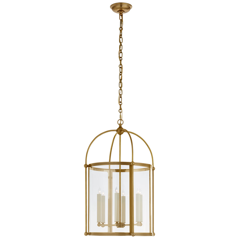 Visual Comfort Signature Canada - Six Light Lantern - Riverside Round - Antique-Burnished Brass- Union Lighting Luminaires Decor