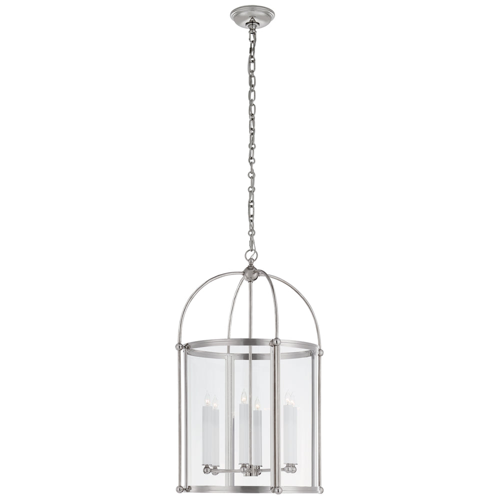 Visual Comfort Signature Canada - Six Light Lantern - Riverside Round - Polished Nickel- Union Lighting Luminaires Decor