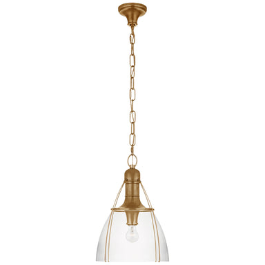 Visual Comfort Signature Canada - One Light Pendant - Prestwick - Antique-Burnished Brass- Union Lighting Luminaires Decor
