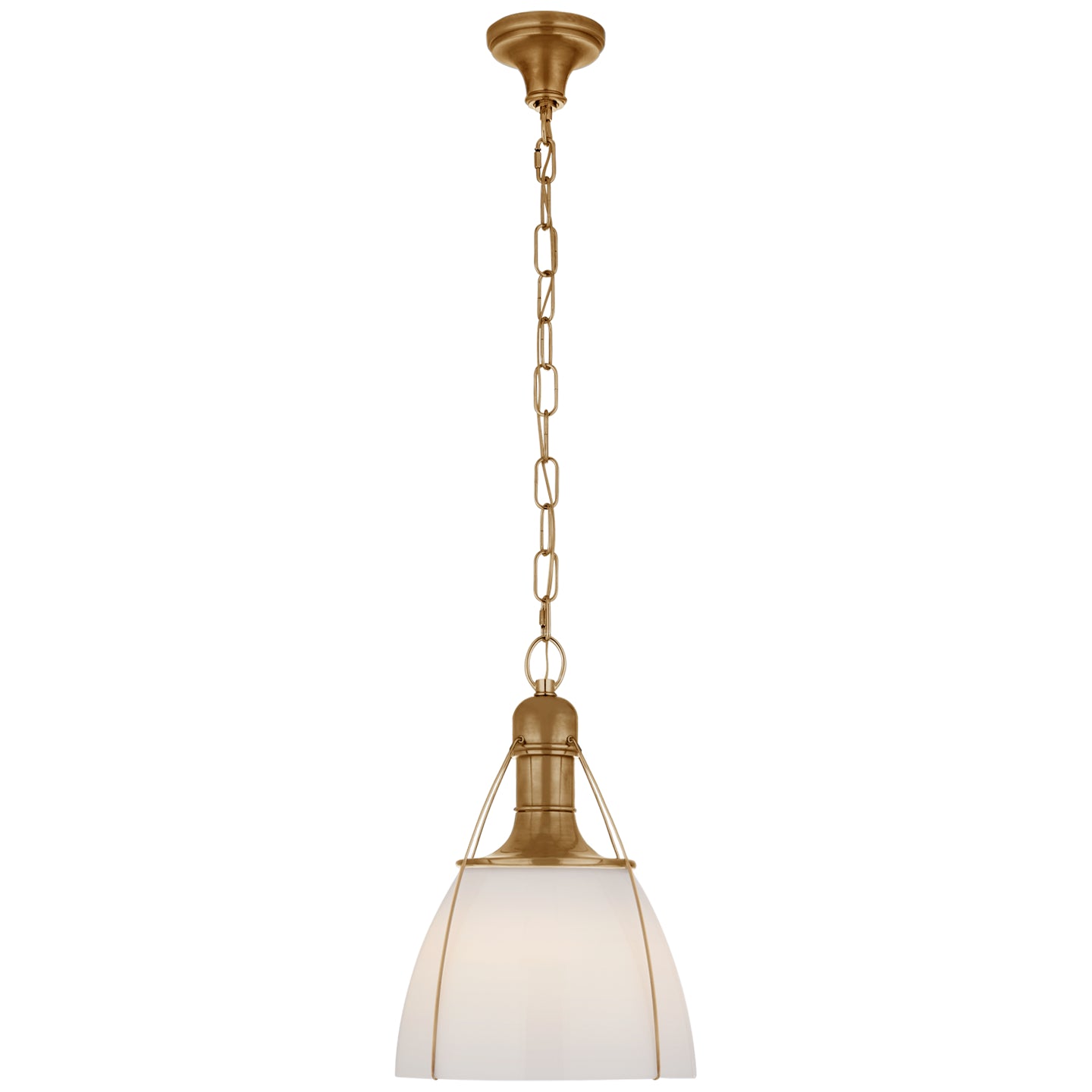 Visual Comfort Signature Canada - One Light Pendant - Prestwick - Antique-Burnished Brass- Union Lighting Luminaires Decor