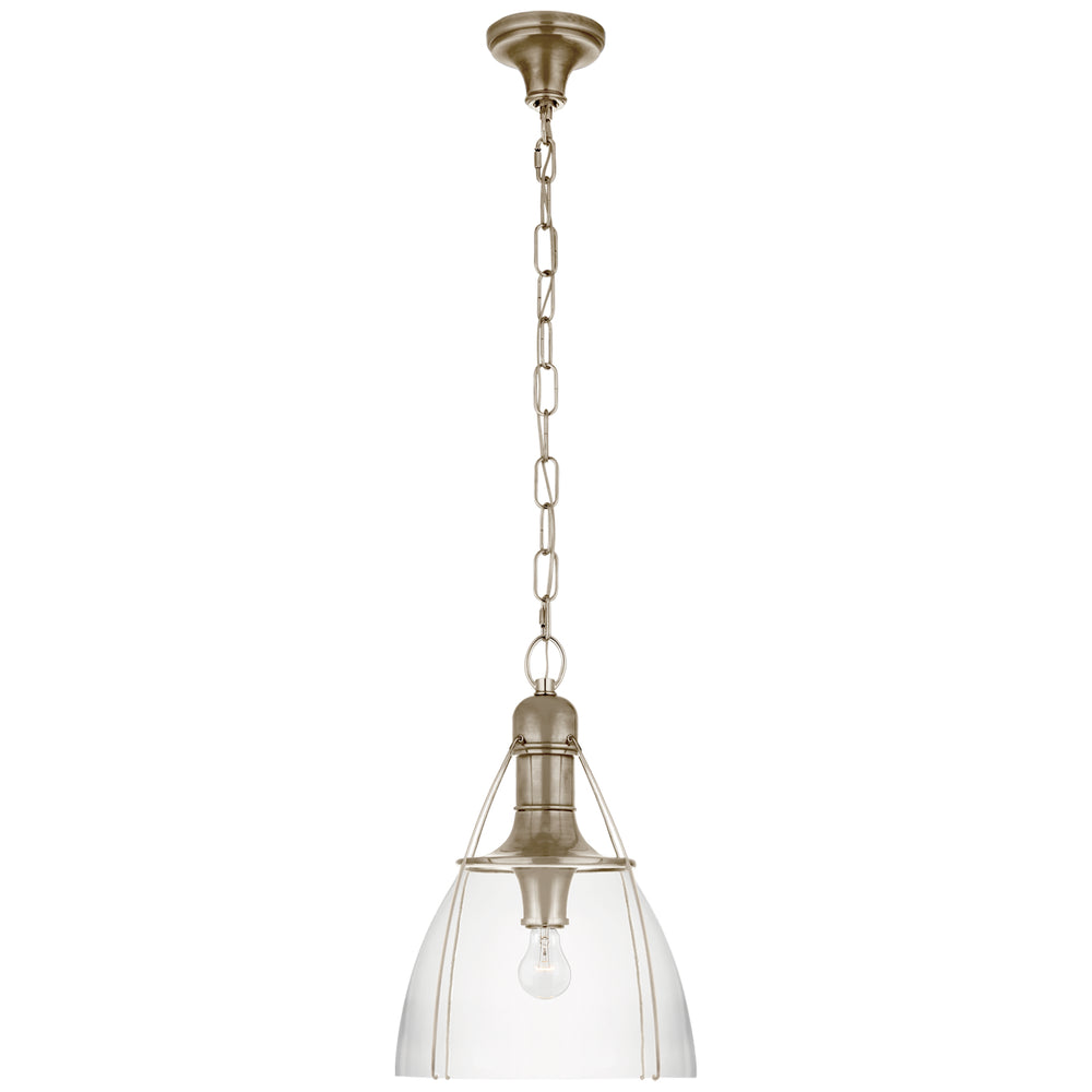 Visual Comfort Signature Canada - One Light Pendant - Prestwick - Antique Nickel- Union Lighting Luminaires Decor