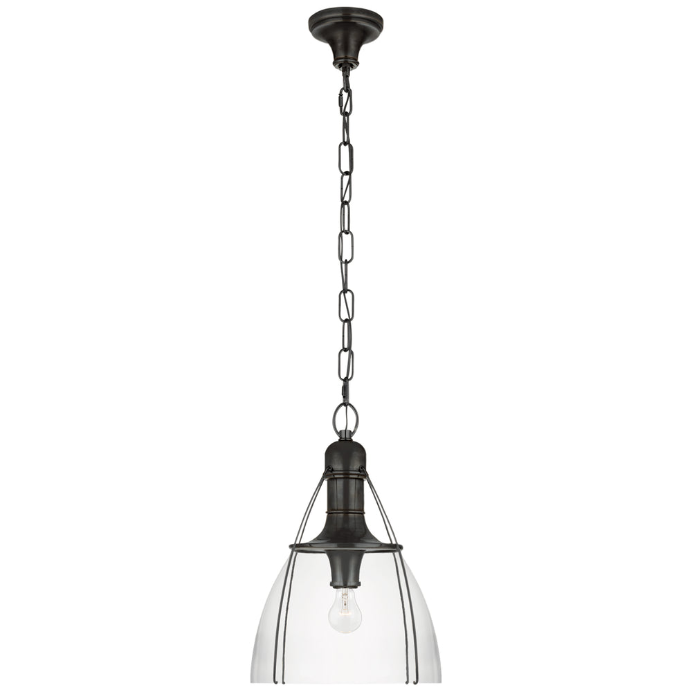 Visual Comfort Signature Canada - One Light Pendant - Prestwick - Bronze- Union Lighting Luminaires Decor