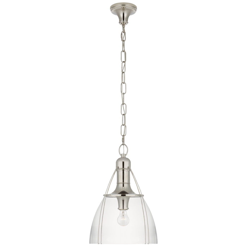 Visual Comfort Signature Canada - One Light Pendant - Prestwick - Polished Nickel- Union Lighting Luminaires Decor